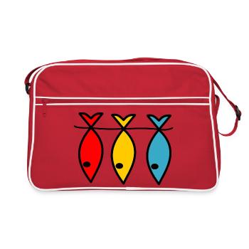 RETIREMENT. HAPPY RETIREMENT. HAPPY RETIREMENT - Retro Bag - red/white - Front