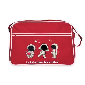 La tête dans les étoiles - Sac Retro - rouge/blanc - Devant