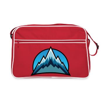 Montagnes - Sac Retro - rouge/blanc - Devant
