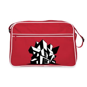 Brutalism Architecture - Retro Bag - red/white - Front