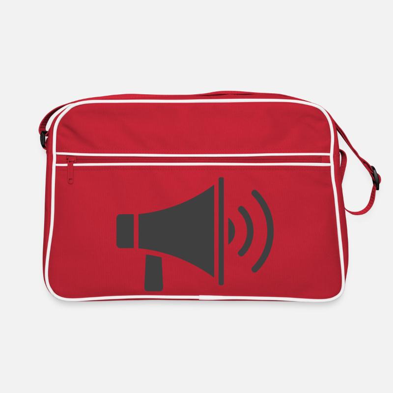 Megaphon-Icon-Design Retro Tasche