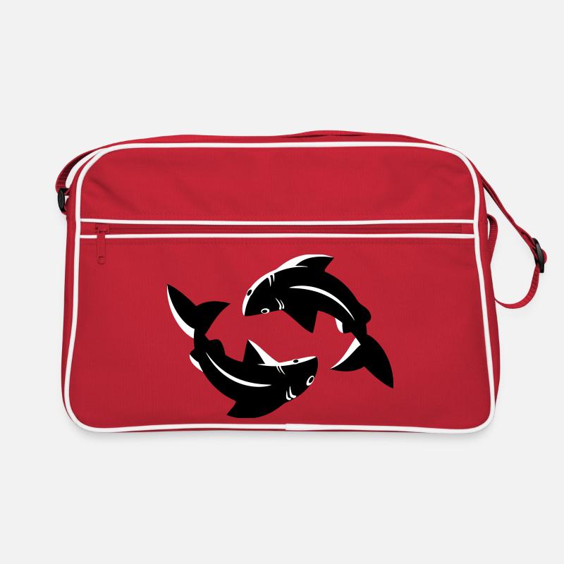 Pisces Circle Flow Emblem Retro Bag