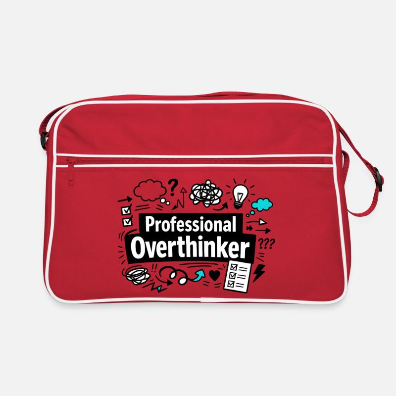 professional overthinker Retro Bag