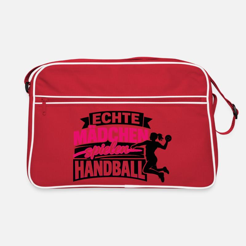 handball mädchen geburtstag geschenkidee Retro Tasche