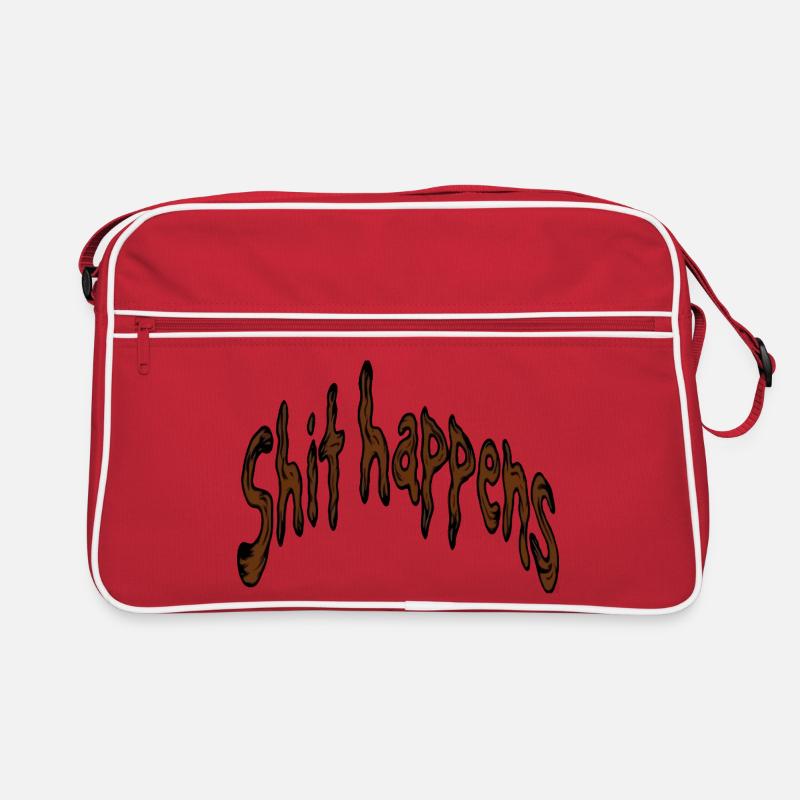 Typographie de la merde arrive Sac Retro