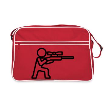 sniper - Sac Retro - rouge/blanc - Devant