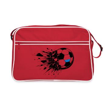 Football Holland Flag Ball Design - Sac Retro - rouge/blanc - Devant