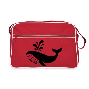 baleine - Sac Retro - rouge/blanc - Devant