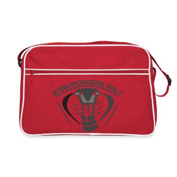 Steelworkers_only_001 - Sac Retro - rouge/blanc - Devant