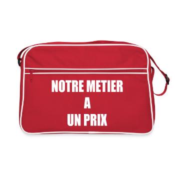 Notre métier a un prix - Sac Retro - rouge/blanc - Devant