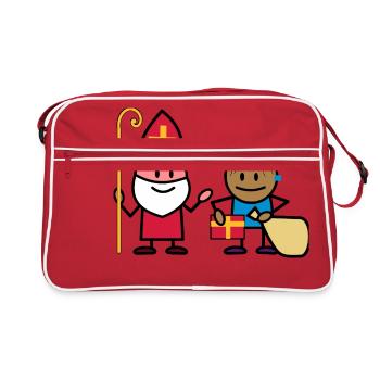 sint en piet - Retro Bag - red/white - Front
