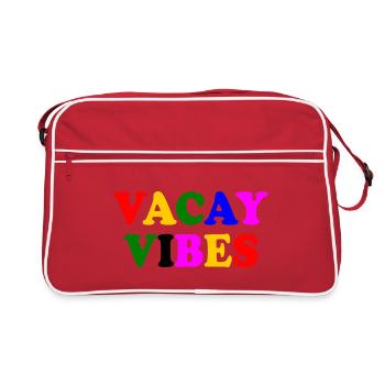 Vacay vibes - Retro Bag - red/white - Front