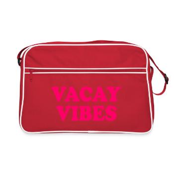 Vacay vibes - Retro Bag - red/white - Front