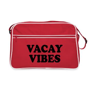 Vacay vibes - Retro Bag - red/white - Front
