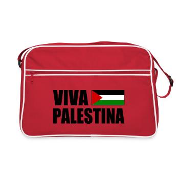 Viva palestina - Sac Retro - rouge/blanc - Devant