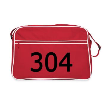 304 - Sac Retro - rouge/blanc - Devant