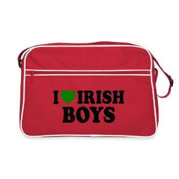 I love irish boys - Sac Retro - rouge/blanc - Devant