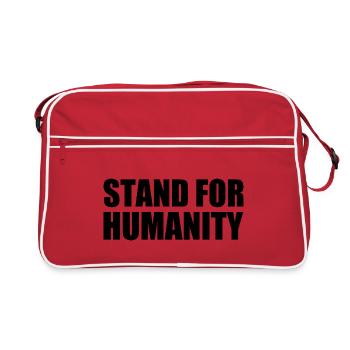 Stand for humanity - Sac Retro - rouge/blanc - Devant