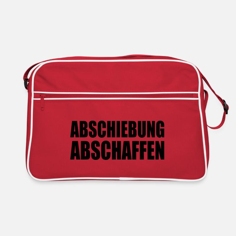 abschiebung abschaffen Retro Tasche