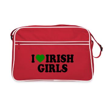 I love irish girls - Sac Retro - rouge/blanc - Devant