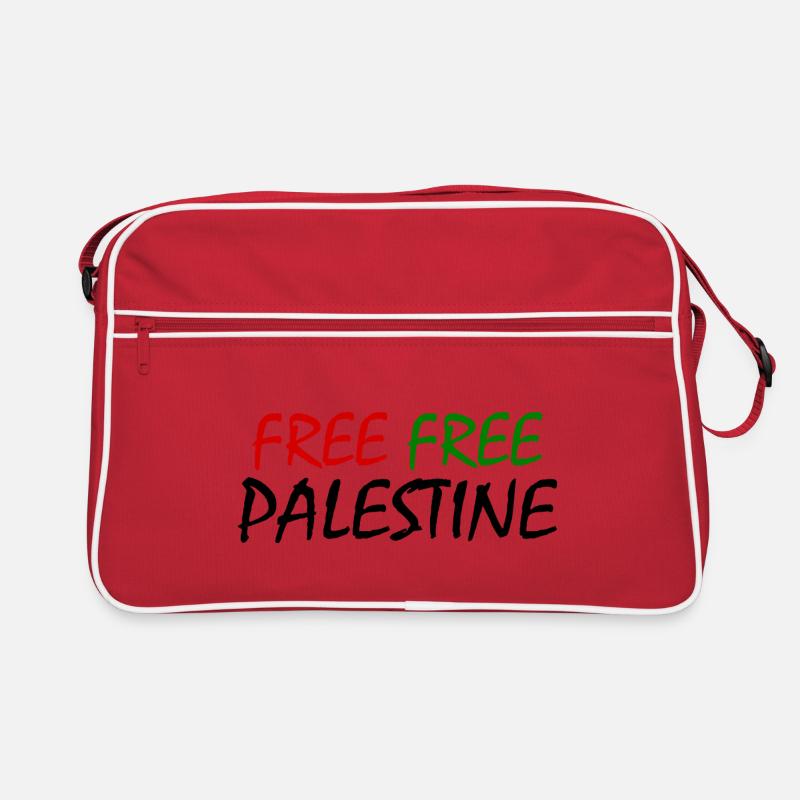 Free palestine Retro Bag