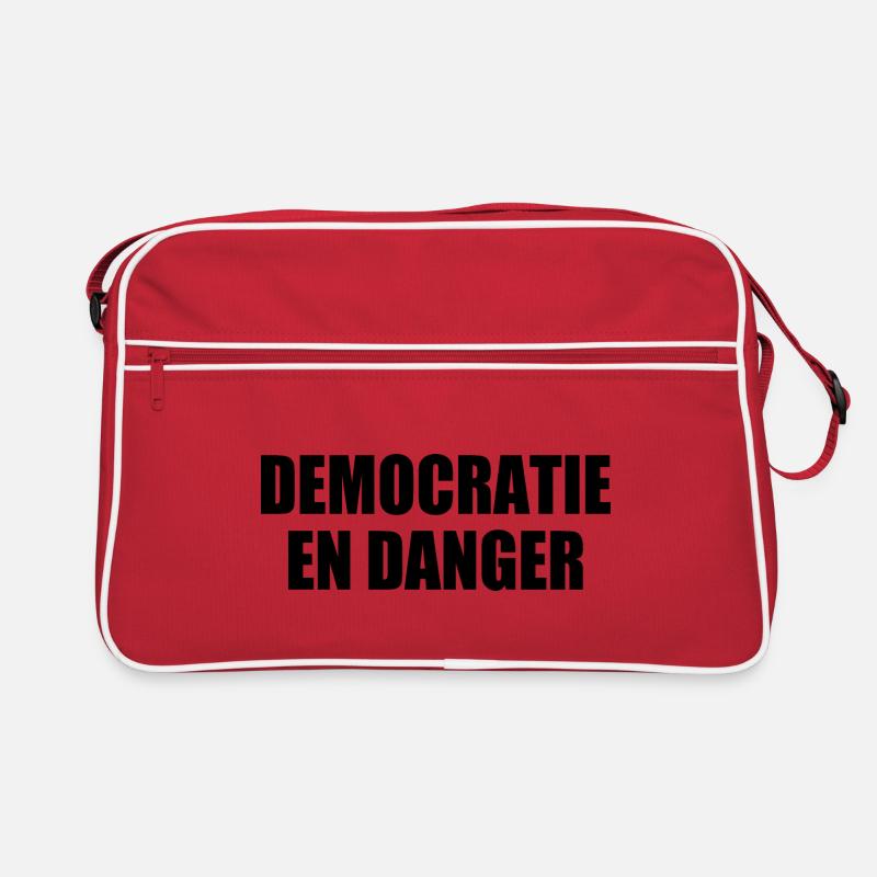 Democracy in danger Retro Bag