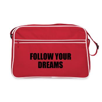 follow your dreams - Sac Retro - rouge/blanc - Devant