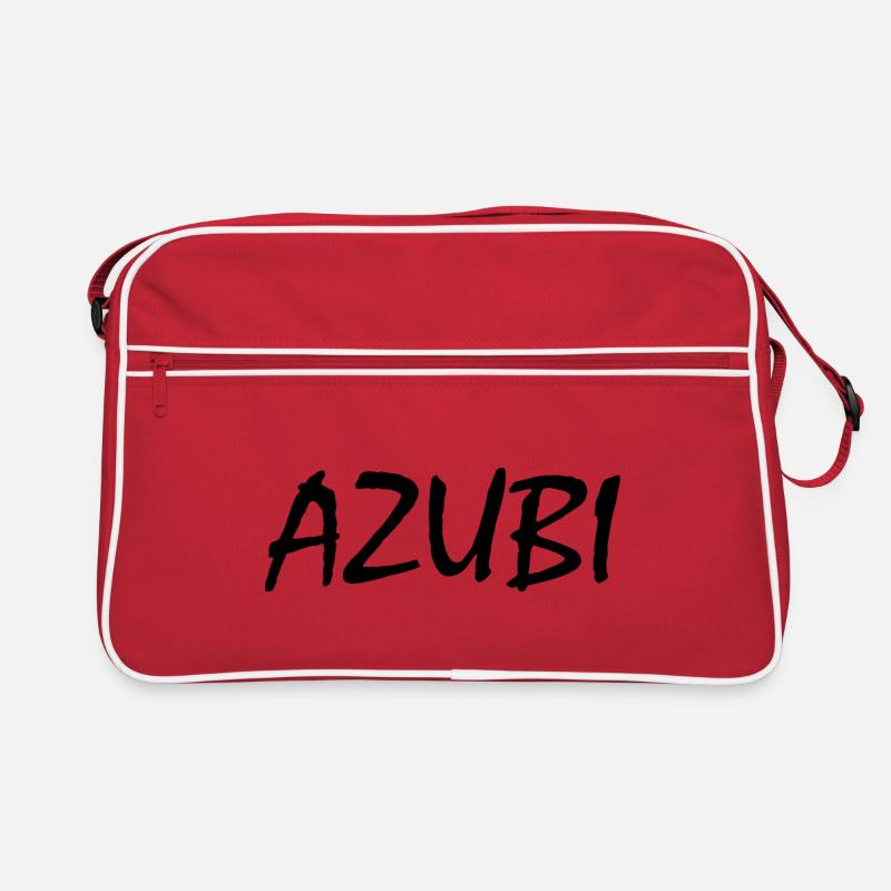 Azubi - Retro Tasche - Rot/Weiß