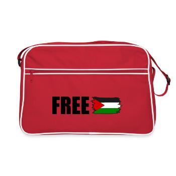 Free palestine - Sac Retro - rouge/blanc - Devant