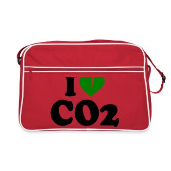 I love co2 - Sac Retro - rouge/blanc - Devant