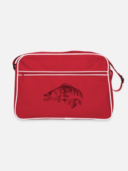 Zander - Retro Tasche - Rot/Weiß - Vorne