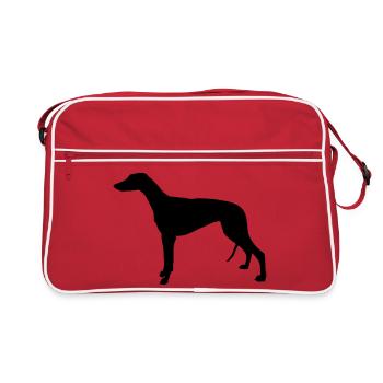 Greyhound - Retro Tasche - Rot/Weiß - Vorne