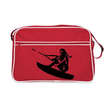 Wakeboarding - Retro Tasche - Rot/Weiß - Vorne