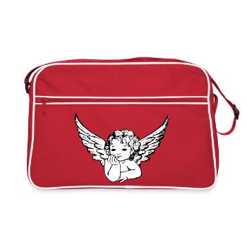 Ange avec des ailes - Sac Retro - rouge/blanc - Devant