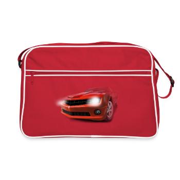 sport car - Sac Retro - rouge/blanc - Devant