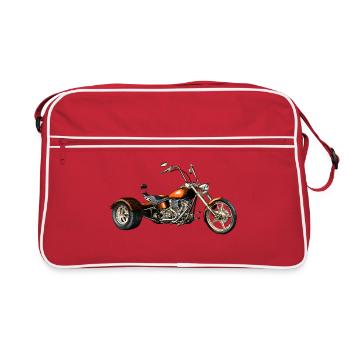Trike - Retro Tasche - Rot/Weiß - Vorne
