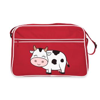 Vache Vaches - Sac Retro - rouge/blanc - Devant