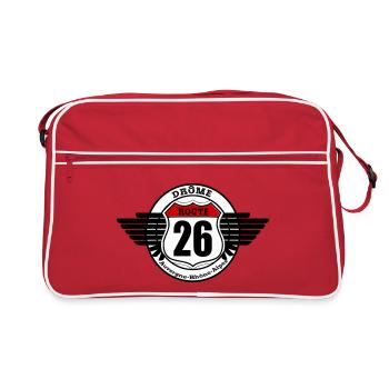 LA ROUTE 26 - Sac Retro - rouge/blanc - Devant