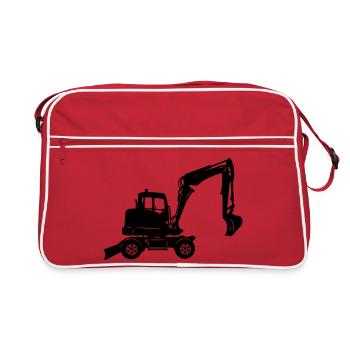 Excavator - Retro Bag - red/white - Front
