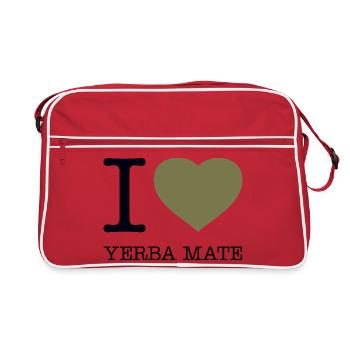J’ADORE YERBA MATE - Sac Retro - rouge/blanc - Devant