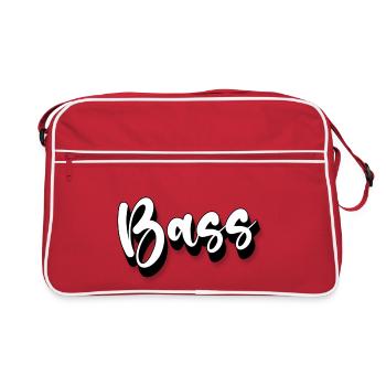 Bass - Retro Tasche - Rot/Weiß - Vorne