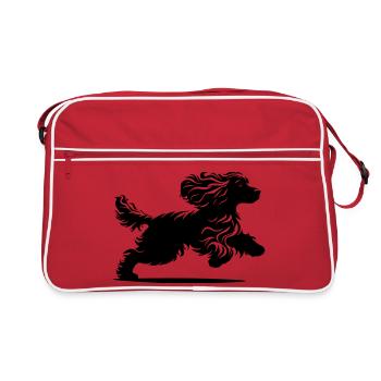 Cocker Spaniel - Retro Bag - red/white - Front