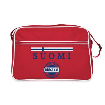 Flag of Finland, Finnish pride - Retro Bag - red/white - Front