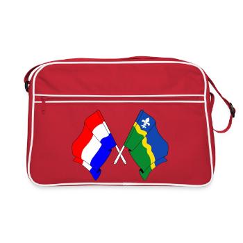 Flag Netherlands Flevoland - Retro Bag - red/white - Front