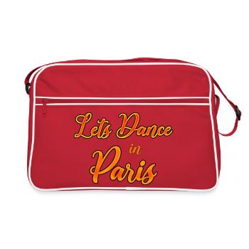 Dance party in Paris - Retro Bag - red/white - Front