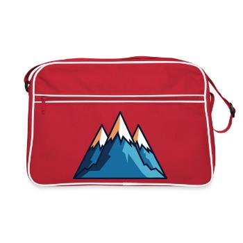 Montagnes - Sac Retro - rouge/blanc - Devant