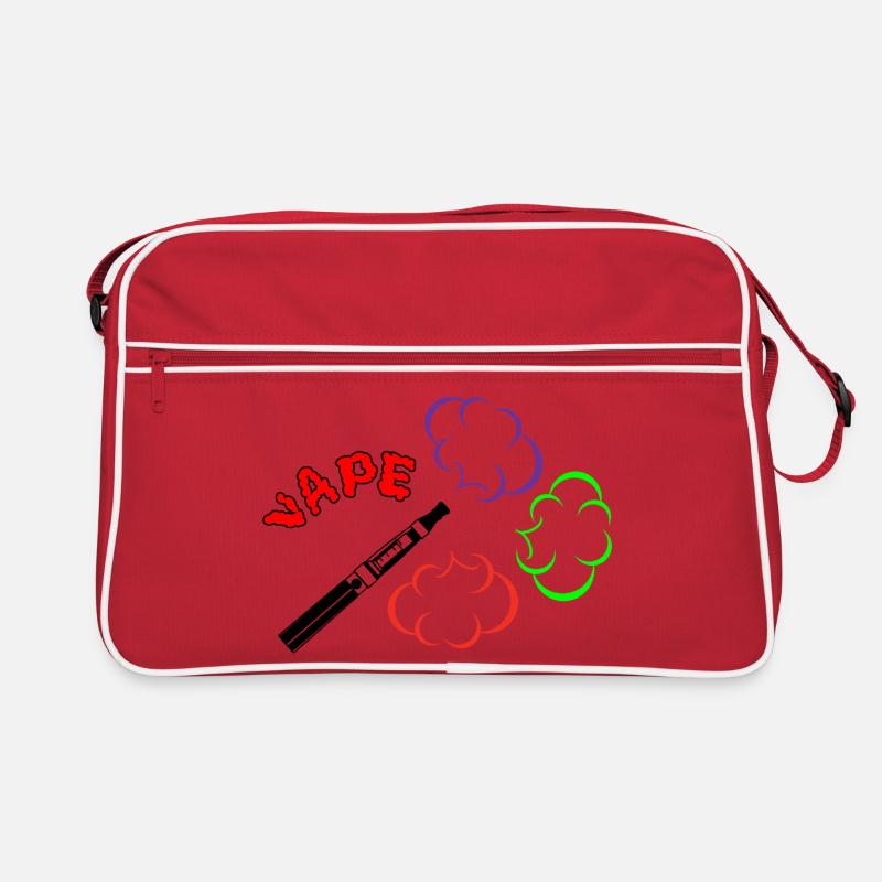VAPE Dampfwolke Design mit Farbe Retro Tasche
