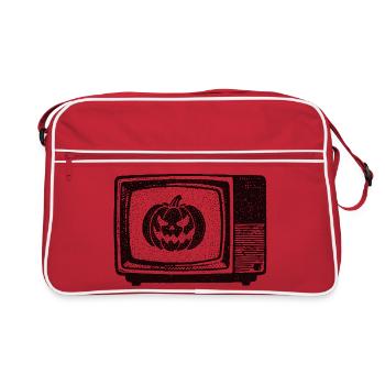 Citrouille TV - Sac Retro - rouge/blanc - Devant