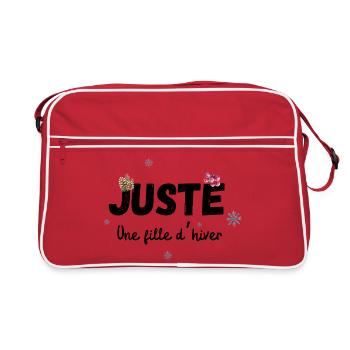 Juste une fille d’hiver cadeau - Sac Retro - rouge/blanc - Devant