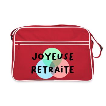 JOYEUSE RETRAITE. RETRAITE. RETRAITEE. RETRAITE - Sac Retro - rouge/blanc - Devant